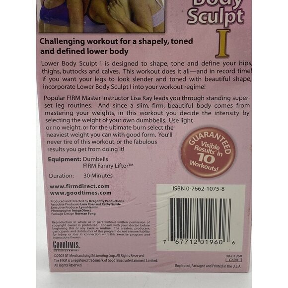 The Firm Workout VHS Tapes New Set Of 3 Lower Body Sculpt Abs Sculpt Cardio - Picture 6 of 15